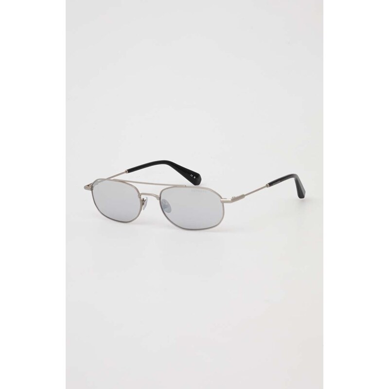 Sluneční brýle AllSaints dámské, šedá barva, ALS700480155