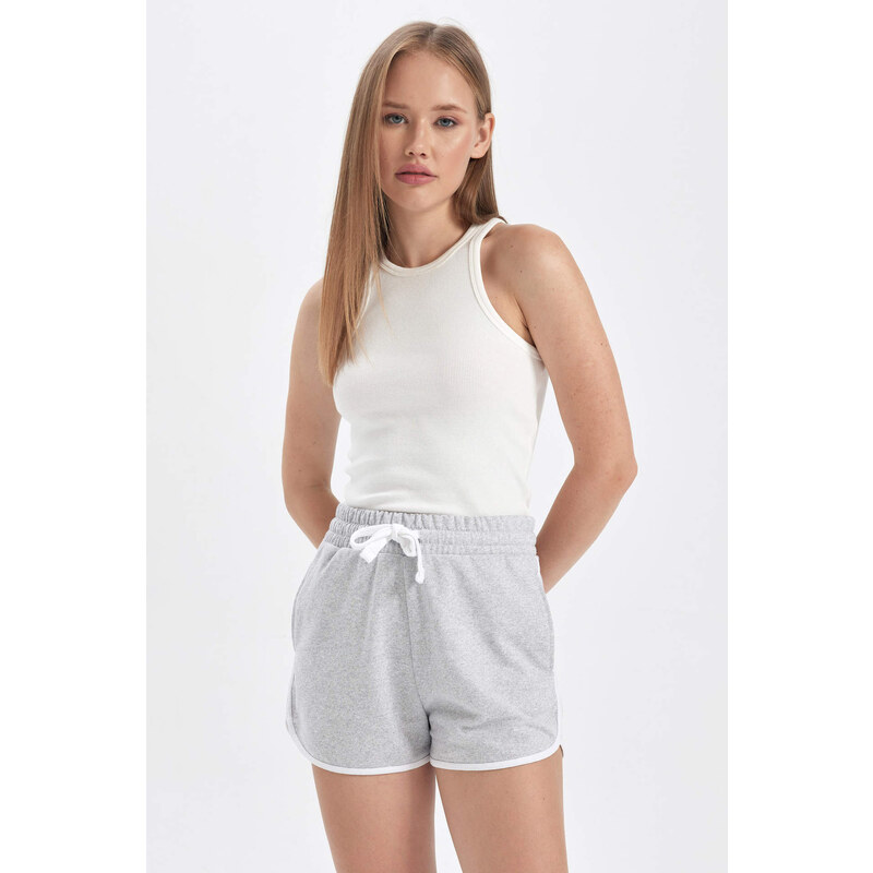 DEFACTO Regular Fit Thin Sweatshirt Fabric Short