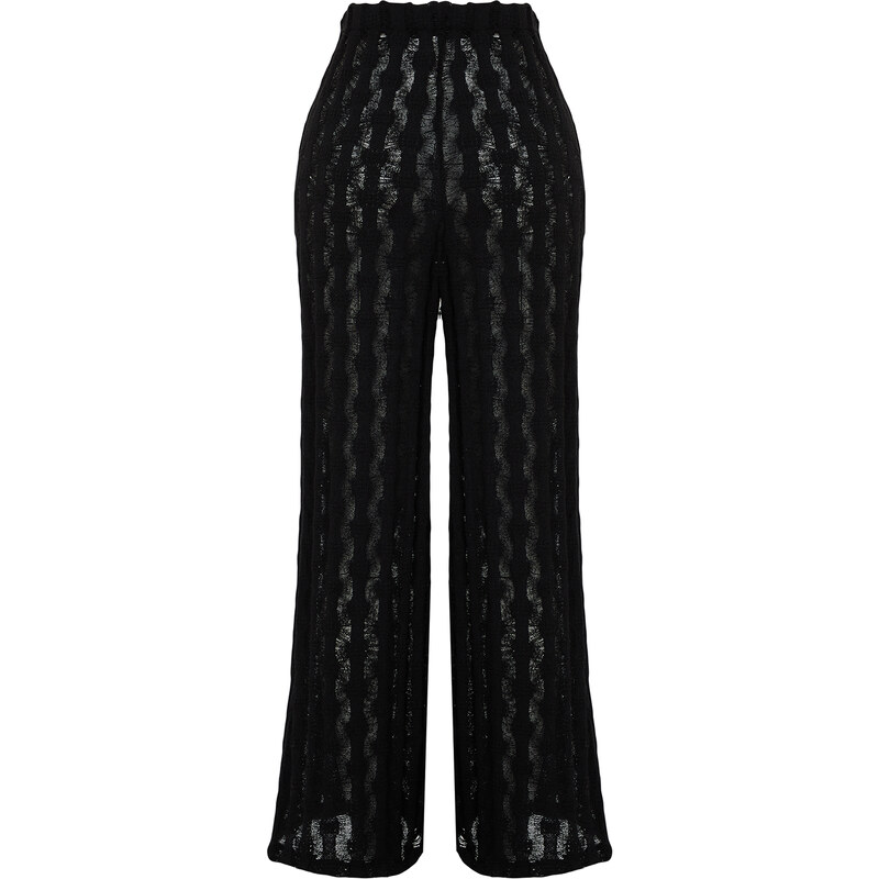 Trendyol Black Knitted Knitwear Look Trousers