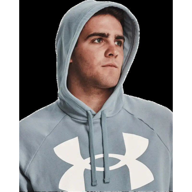 Pánská lifestylová mikina s kapucí Under Armour Rival Fleece světle modrá