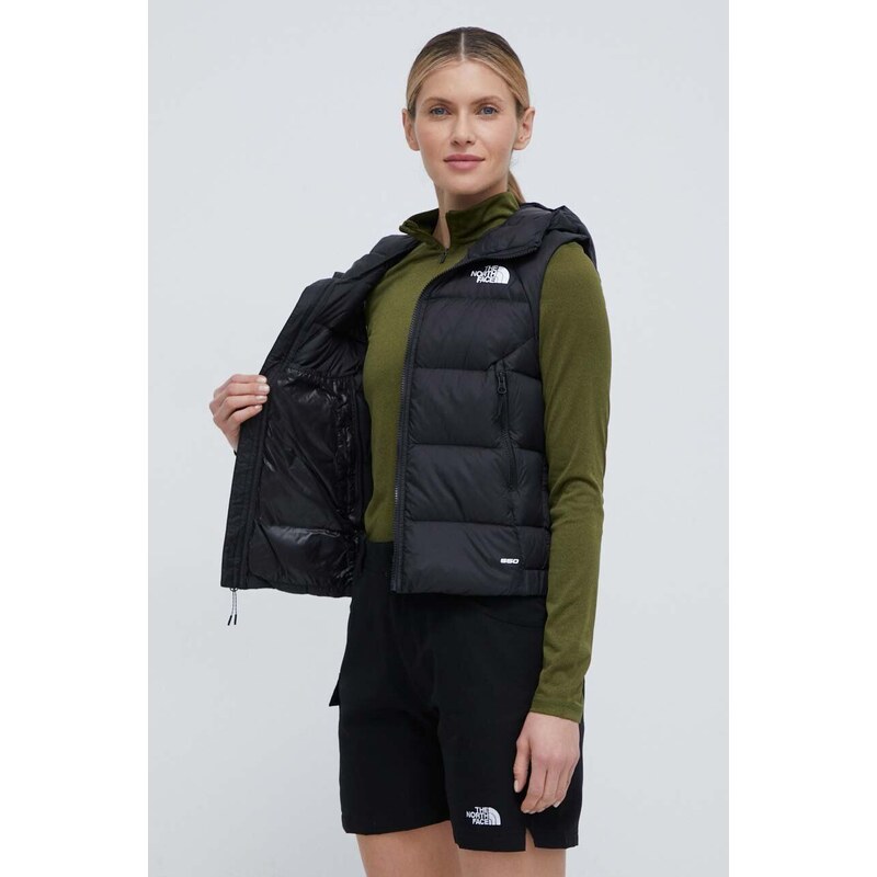 Sportovní péřová vesta The North Face Hyalite černá barva, NF0A7SXEJK31