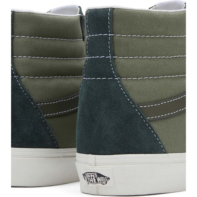 Kecky Vans SK8-Hi pánské, zelená barva, VN000CMXCX11