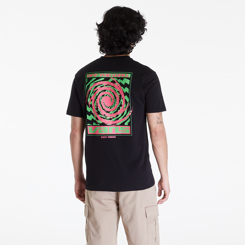 Pánské tričko Vans Wormhole Warped SS Tee Black