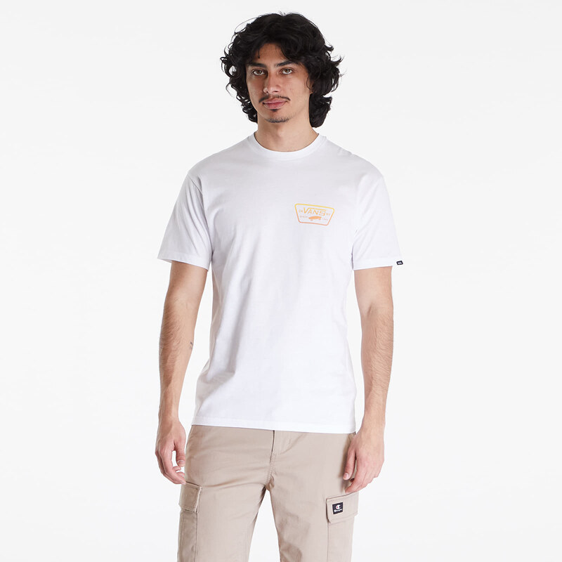 Pánské tričko Vans Full Patch Back SS Tee White/ Copper Tan