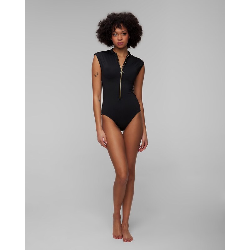 Černé jednodílné dámské plavky Seafolly Zip Front One Piece