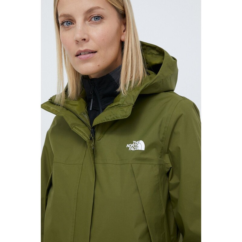 Bunda The North Face dámská, zelená barva, přechodná, NF0A7QEWPIB1