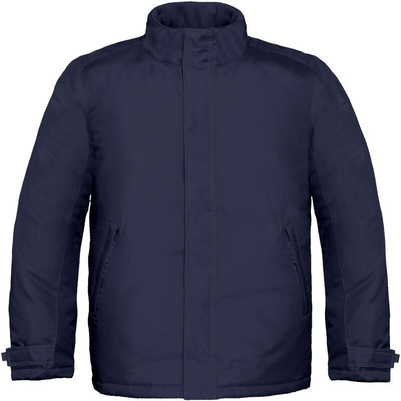 Pánská zimní parka B&C Real + - navy, S