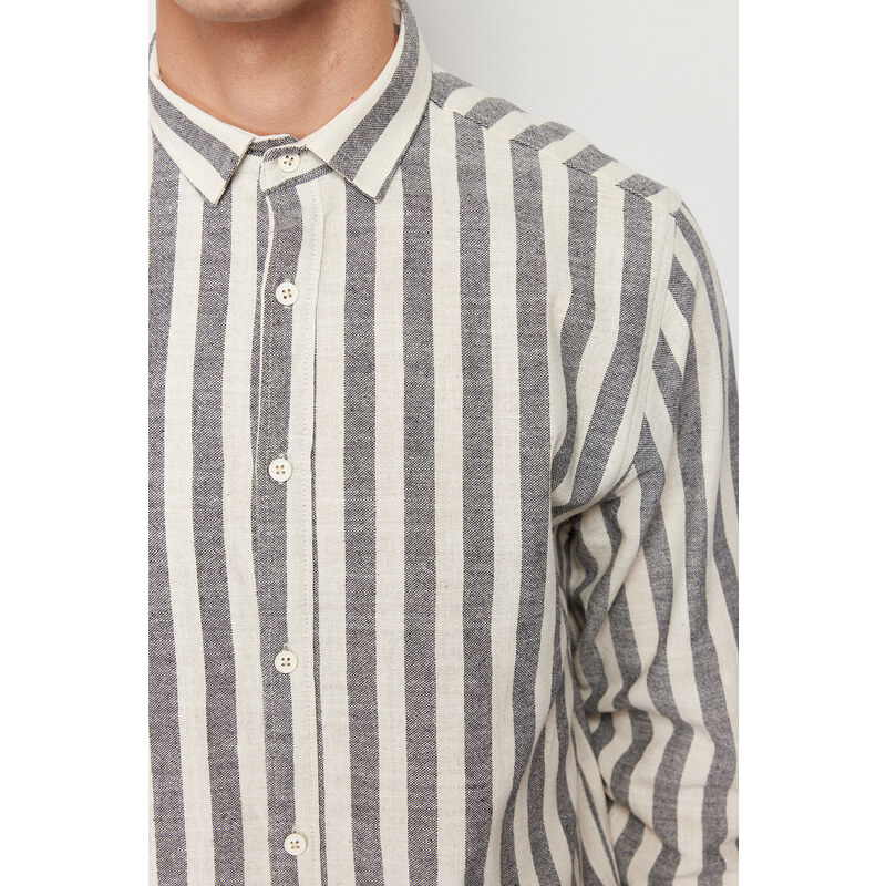 Trendyol Antacid Regular Fit Striped Shirt