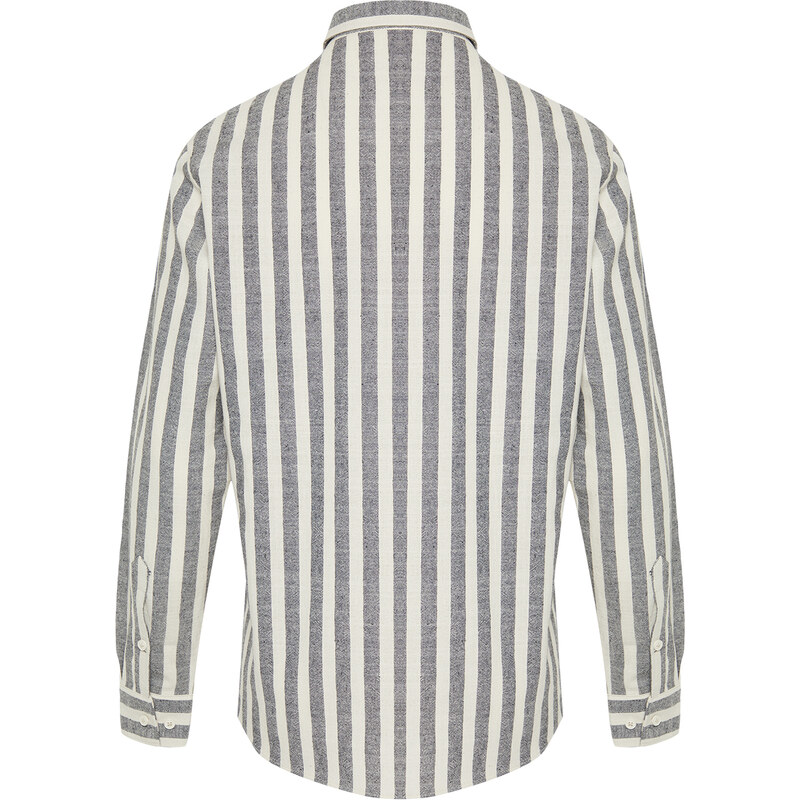 Trendyol Antacid Regular Fit Striped Shirt