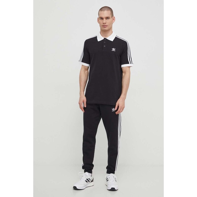 Tepláky adidas Originals 3-Stripes Pant černá barva, s aplikací, IU2353