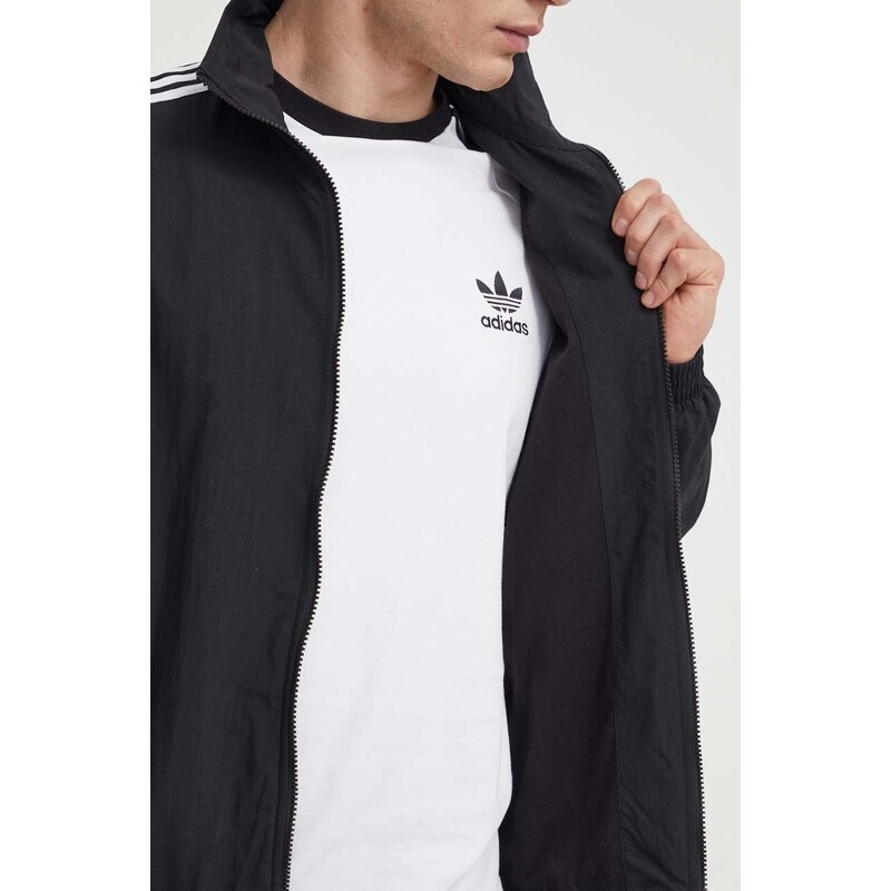 Mikina adidas Originals pánská, černá barva, s aplikací, IT2491