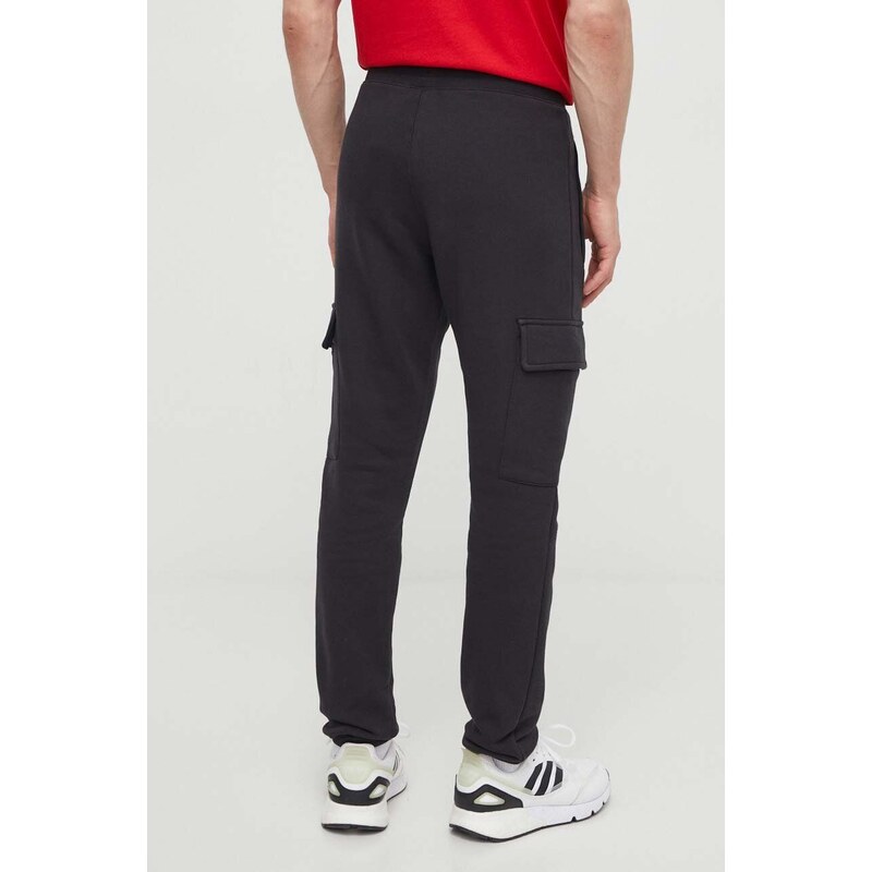 Tepláky adidas Originals Trefoil Essentials Cargo Pants černá barva, s aplikací, IP2755