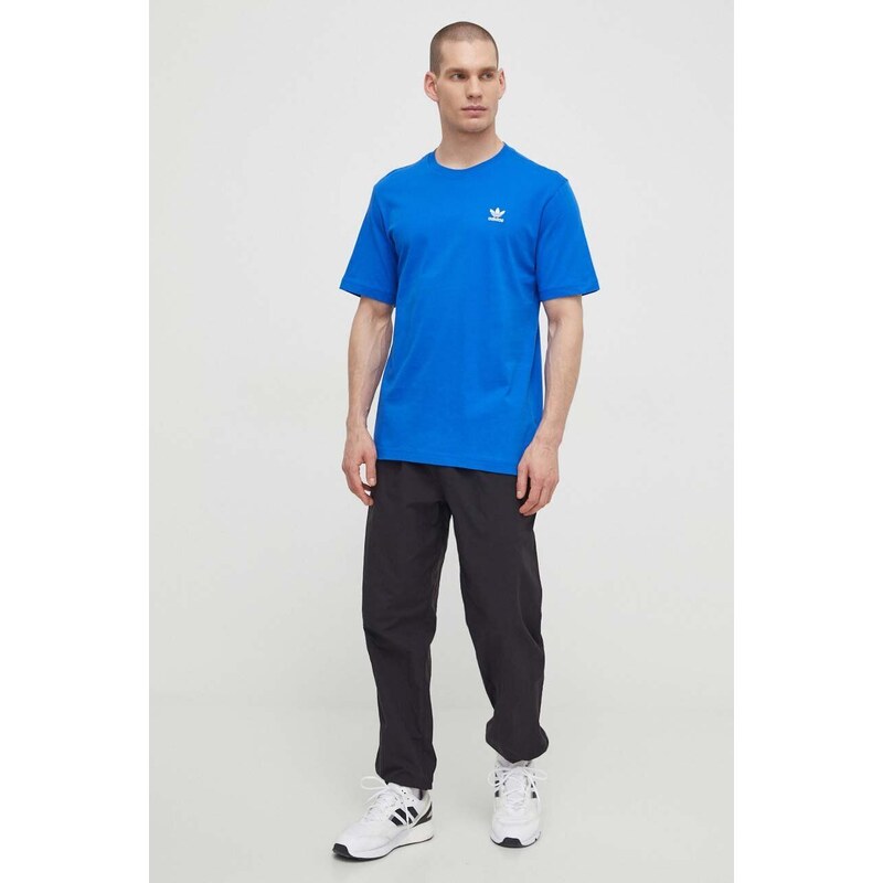 Bavlněné tričko adidas Originals Essential Tee s aplikací, IR9687