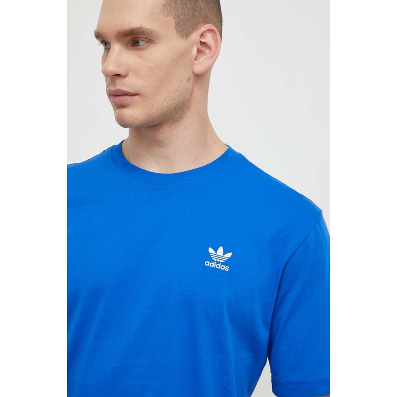 Bavlněné tričko adidas Originals Essential Tee s aplikací, IR9687