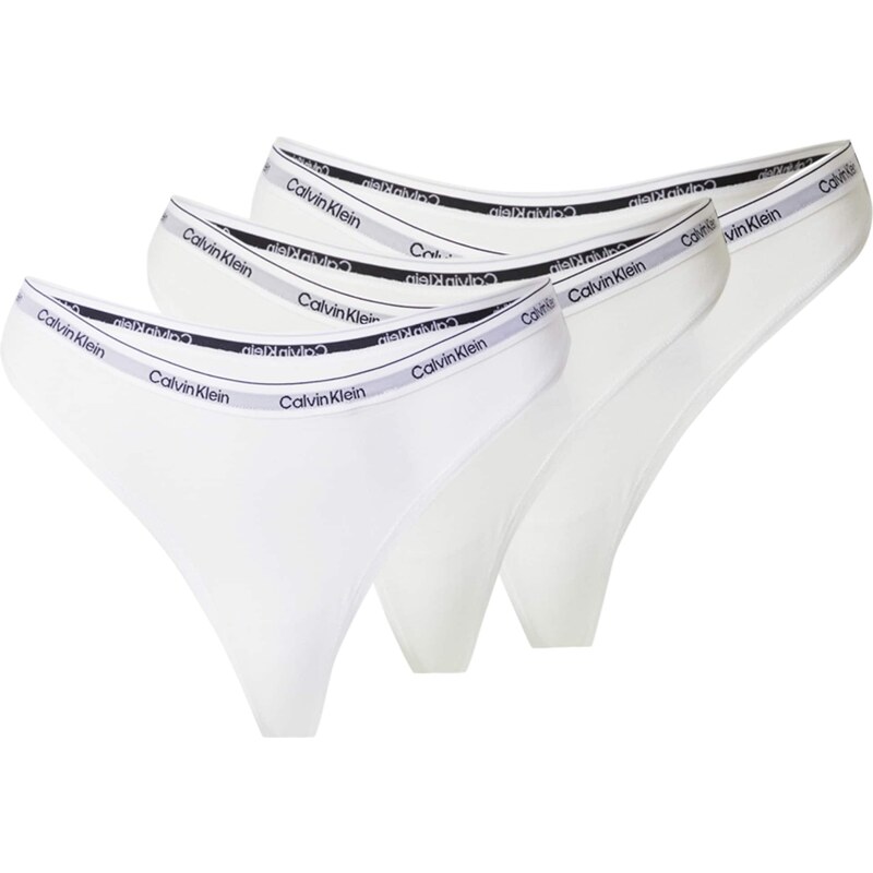 Calvin Klein Underwear Tanga černá / bílá / přírodní bílá 90546139