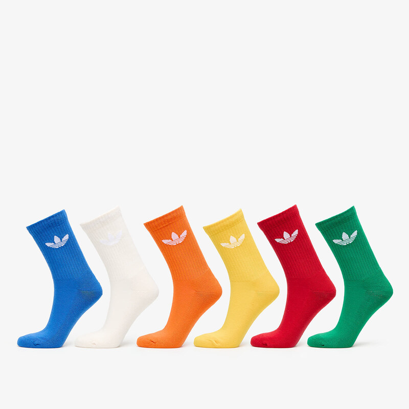 adidas Originals Pánské ponožky adidas Trefoil Cushion Crew Sock 6-Pack Multicolor