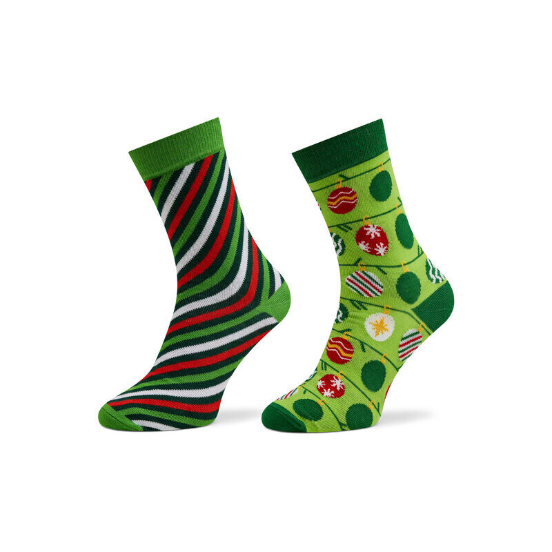 Sada 2 párů dámských vysokých ponožek Rainbow Socks