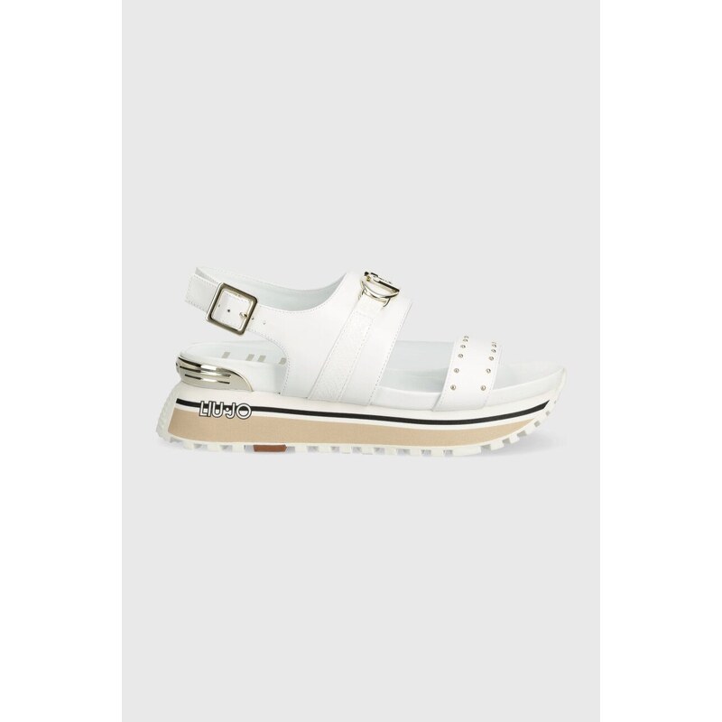 Sandály Liu Jo LIU JO MAXI WONDER SANDAL 27 dámské, bílá barva, na platformě, BA4107P010201111