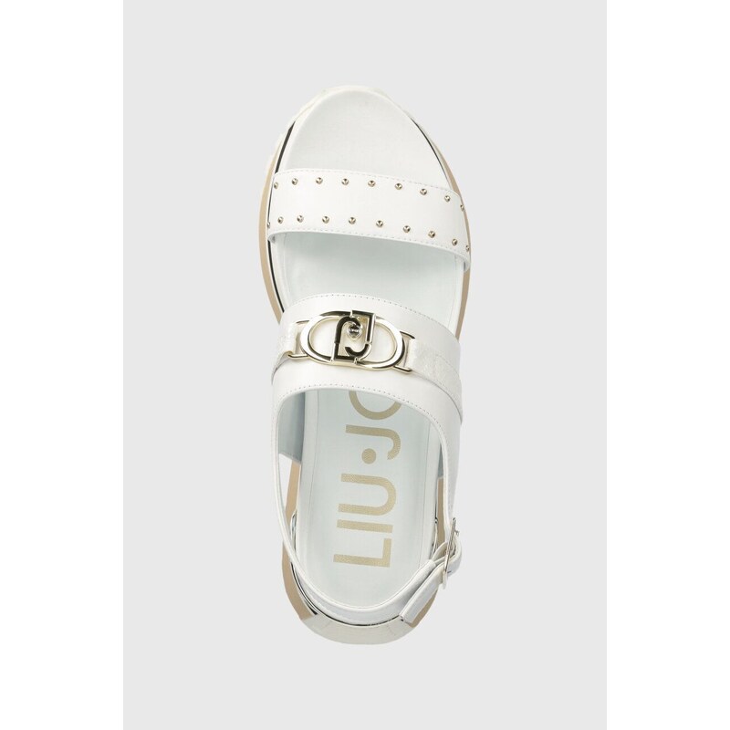 Sandály Liu Jo LIU JO MAXI WONDER SANDAL 27 dámské, bílá barva, na platformě, BA4107P010201111