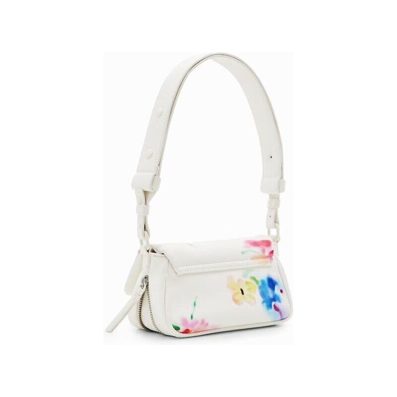 Dámská kabelka DESIGUAL 24SAXP63 1021 BAG_LIQUIDFLOWER TROMSO 1021 WHITE