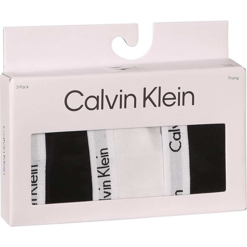 3PACK dámská tanga Calvin Klein vícebarevná (QD3587E-WZB)