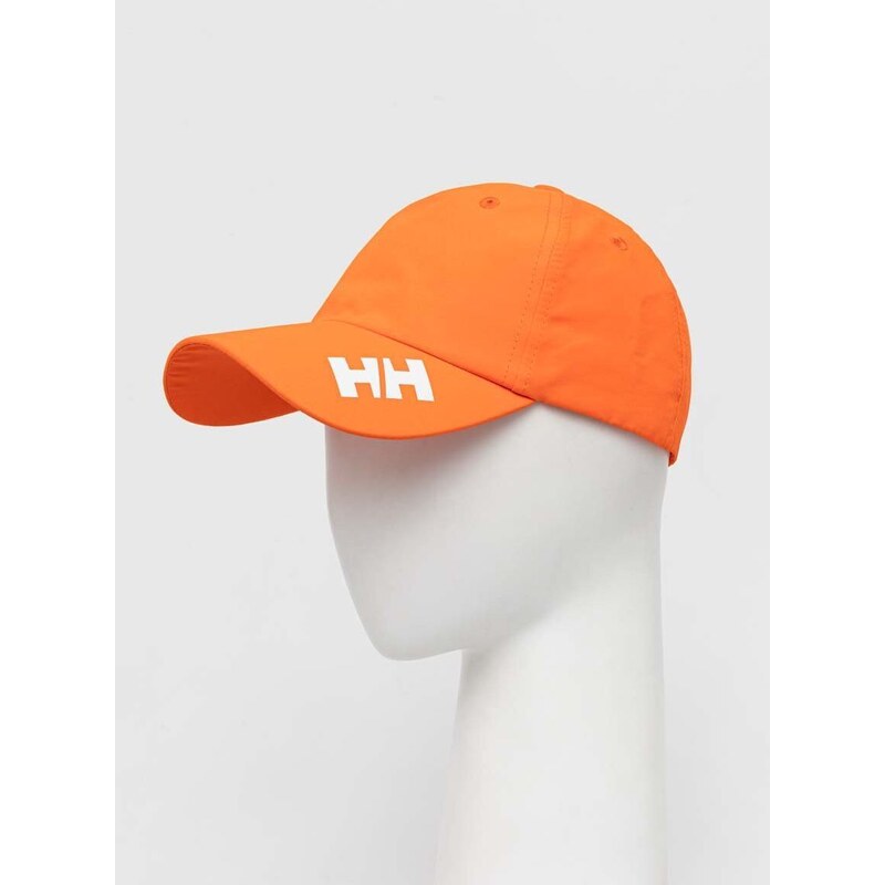 Kšiltovka Helly Hansen oranžová barva, s potiskem, 67517