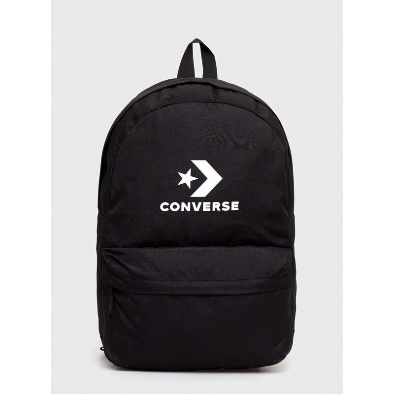Batoh Converse černá barva, velký, s potiskem