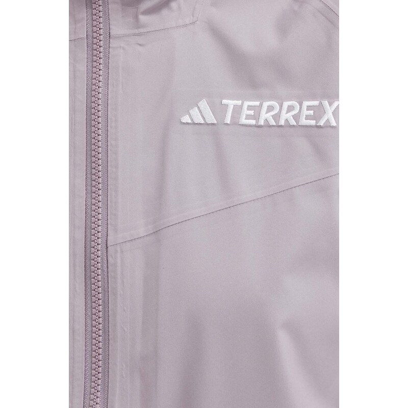 Nepromokavá bunda adidas TERREX Multi dámská, fialová barva, IP1485