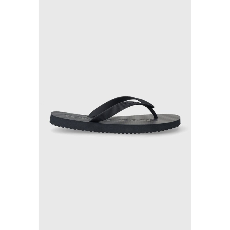 Žabky Tommy Jeans TJM BEACH FLIP FLOP pánské, tmavomodrá barva, EM0EM01392