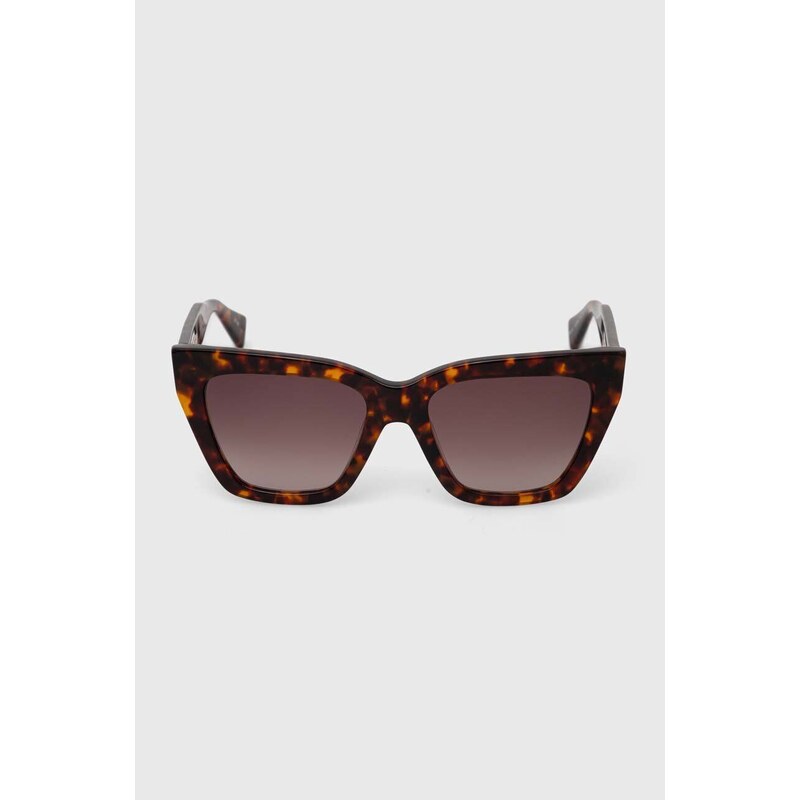 Sluneční brýle AllSaints dámské, hnědá barva, ALS500116654