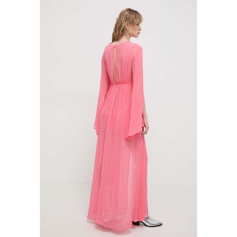 Šaty Aniye By růžová barva, maxi