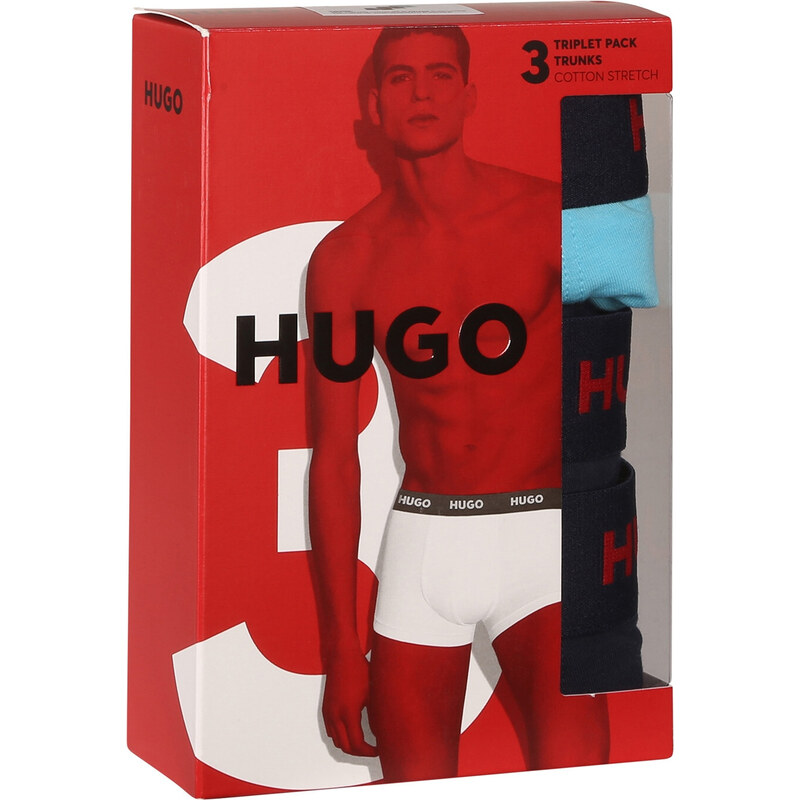 3PACK pánské boxerky HUGO vícebarevné (50480170 440)