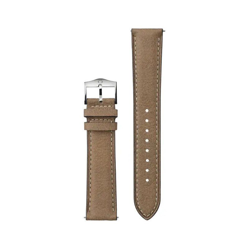 Protek Watches Stříbrné pánské hodinky Milus s koženým páskem Snow Star Boreal Green 39MM Automatic