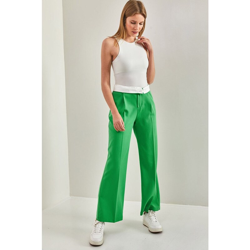 Bianco Lucci Women's Belt Lined Pants