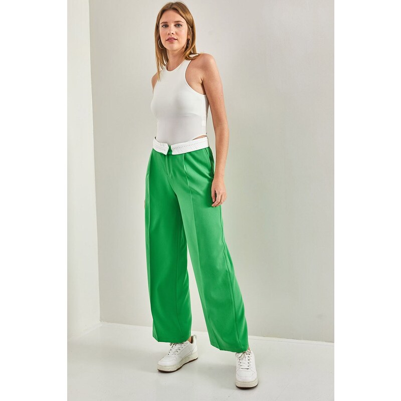 Bianco Lucci Women's Belt Lined Pants