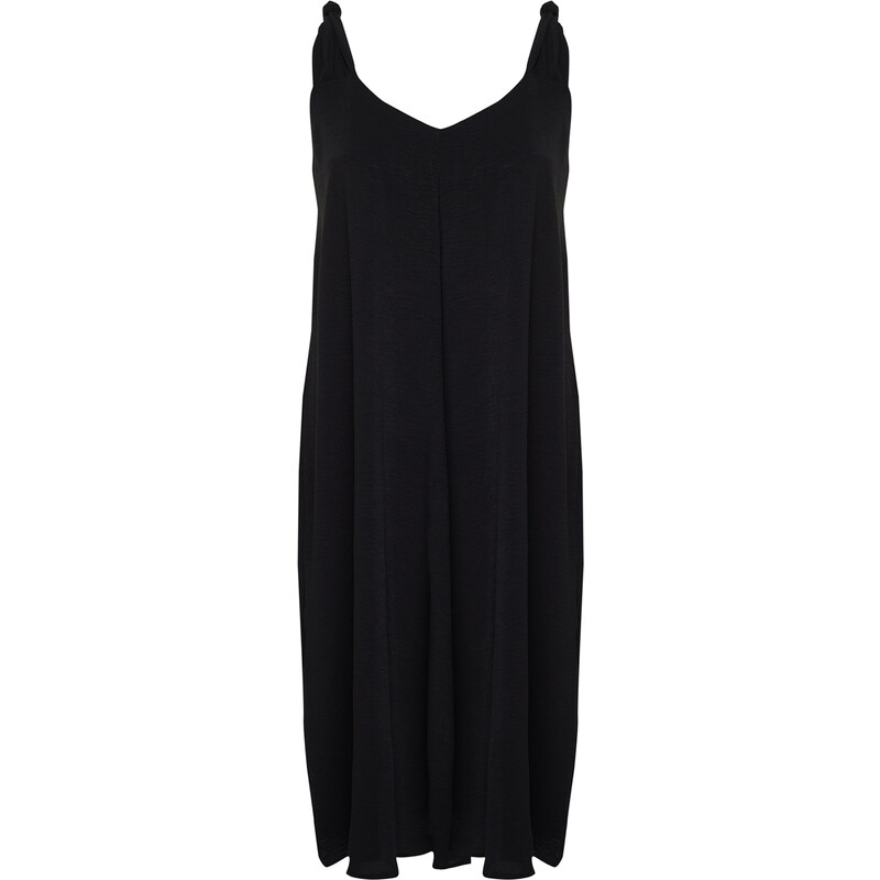 Trendyol Curve Black Oversize Woven Dress