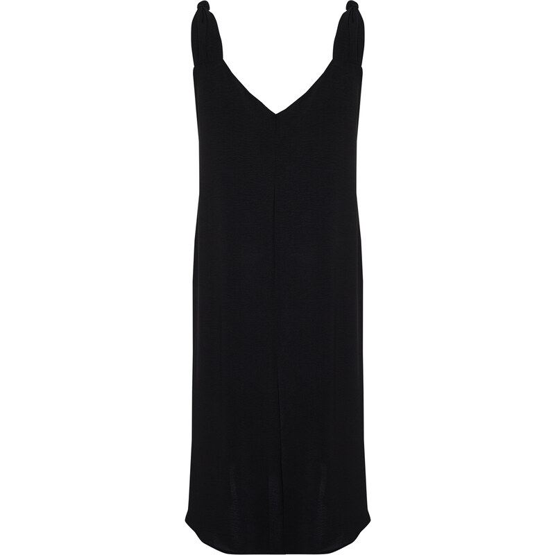 Trendyol Curve Black Oversize Woven Dress