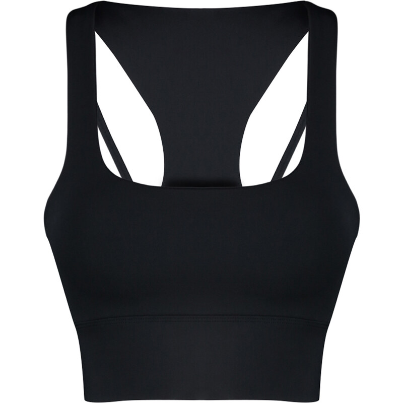 Trendyol Premium Black Support/Shaping Back Detail Halter Neck Knitted Sports Bra