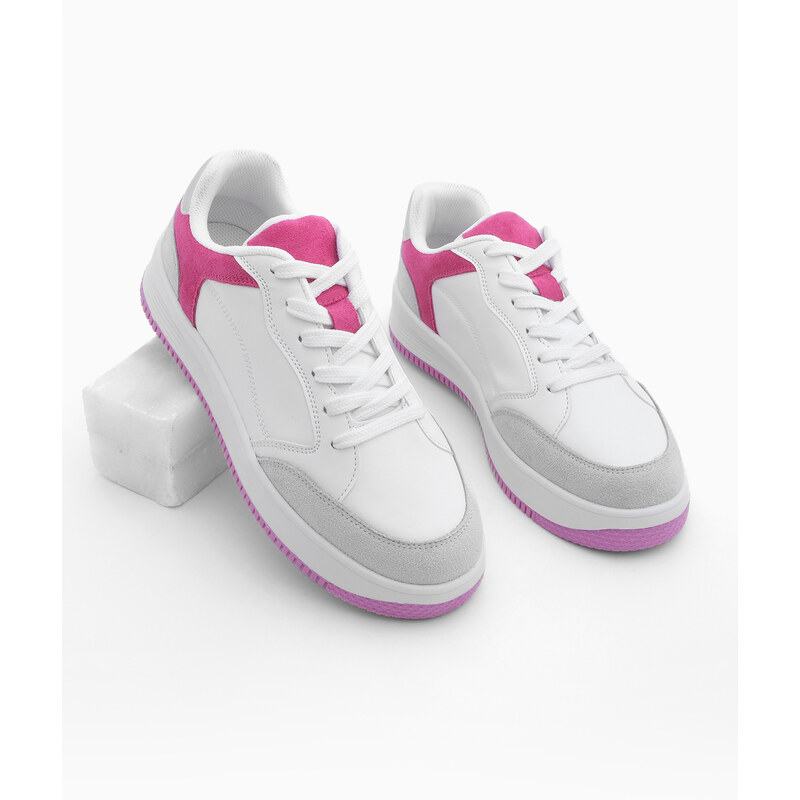 Marjin Women's Sneaker Laced Sneakers Ente Fuchsia
