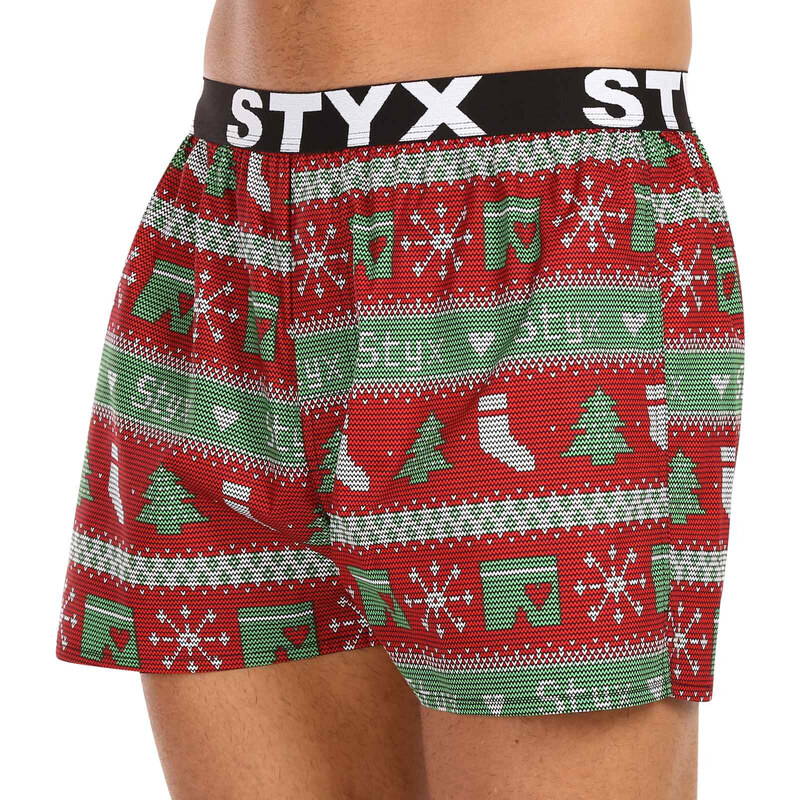 5PACK pánské trenky Styx art sportovní guma vícebarevné (5B1280814)