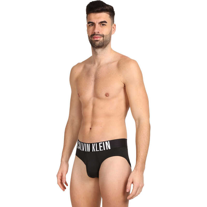 3PACK pánské slipy Calvin Klein černé