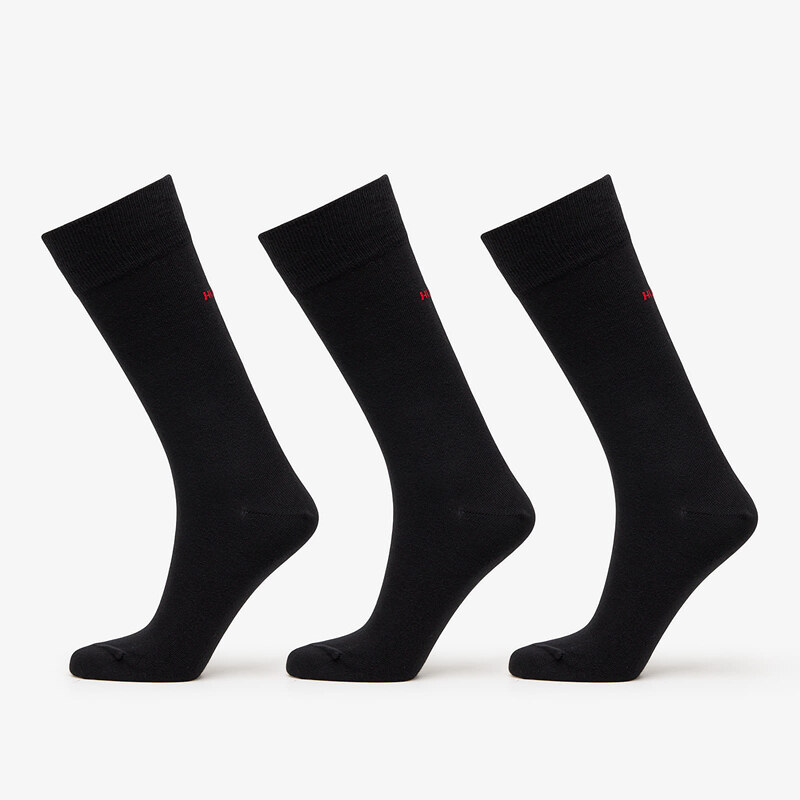 Ponožky Hugo Boss Uni Socks 3-Pack Black 43-46