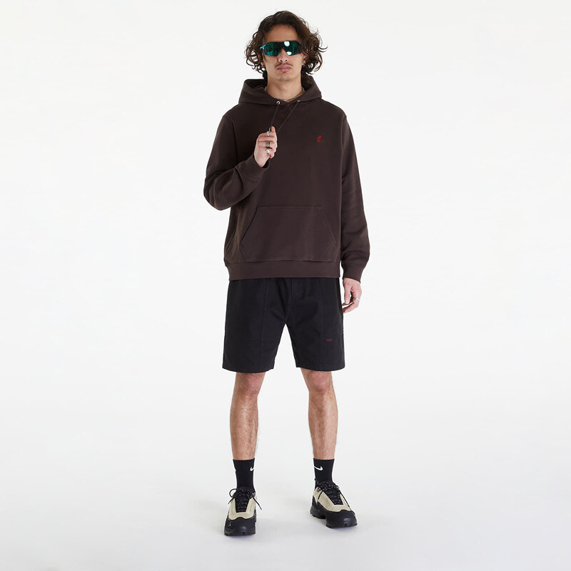 Gramicci One Point Hooded Sweatshirt UNISEX Deep Brown