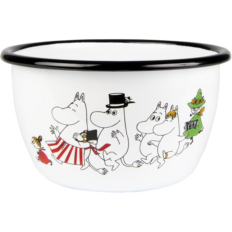 Muurla Finsko Smaltovaná miska Moomin Valley multi 600ml