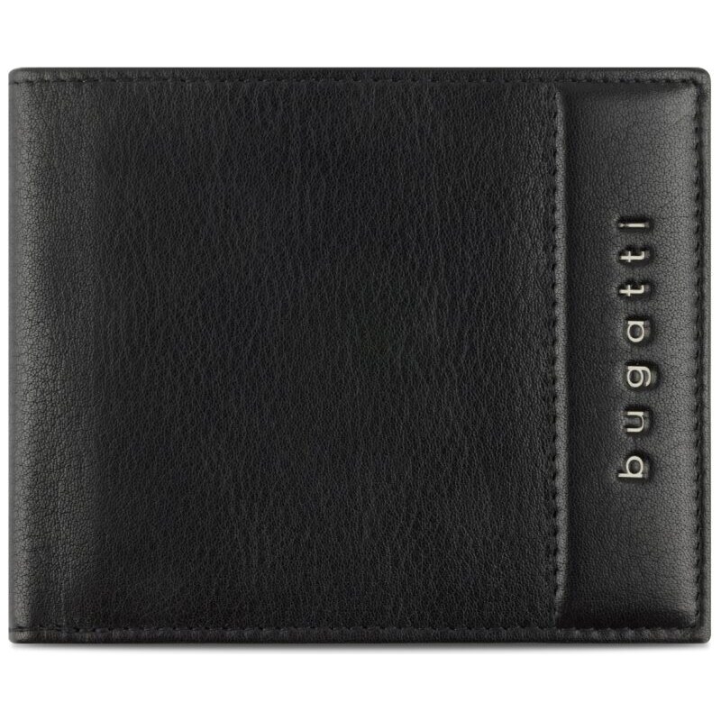 Bugatti Pánská kožená peněženka RFID Nome Wallet 49160301 černá