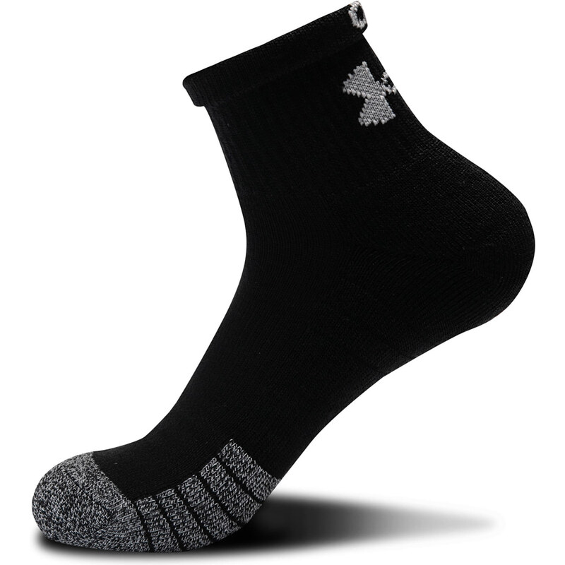 Pánské ponožky Under Armour Heatgear Quarter 3-Pack Black