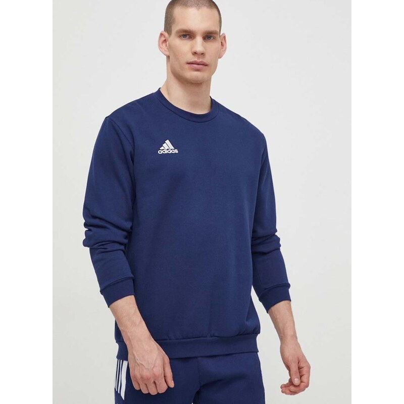 Mikina adidas Performance pánská, tmavomodrá barva, hladká, H57480