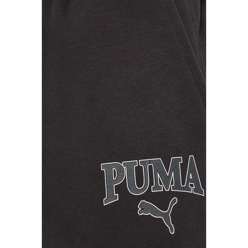 Tepláky Puma SQUAD černá barva, s potiskem, 678972