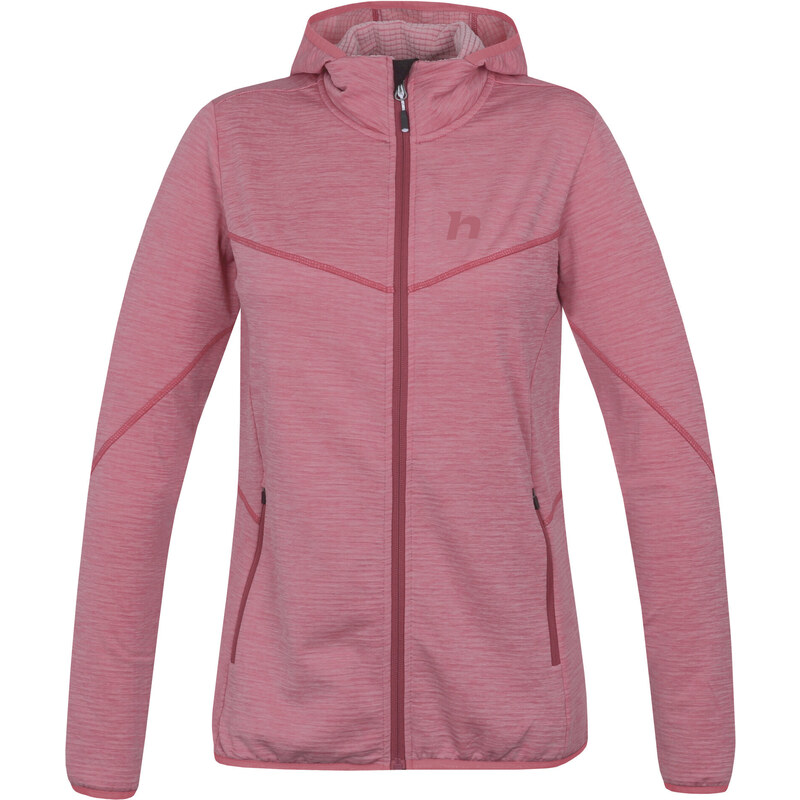 Dámská mikina s kapucí Hannah DAGNYS HOODY quartz pink mel