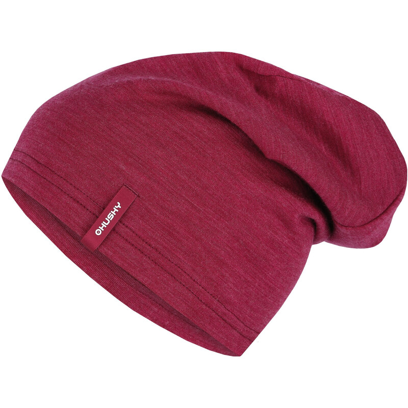 Merino čepice HUSKY Merhat faded bordo